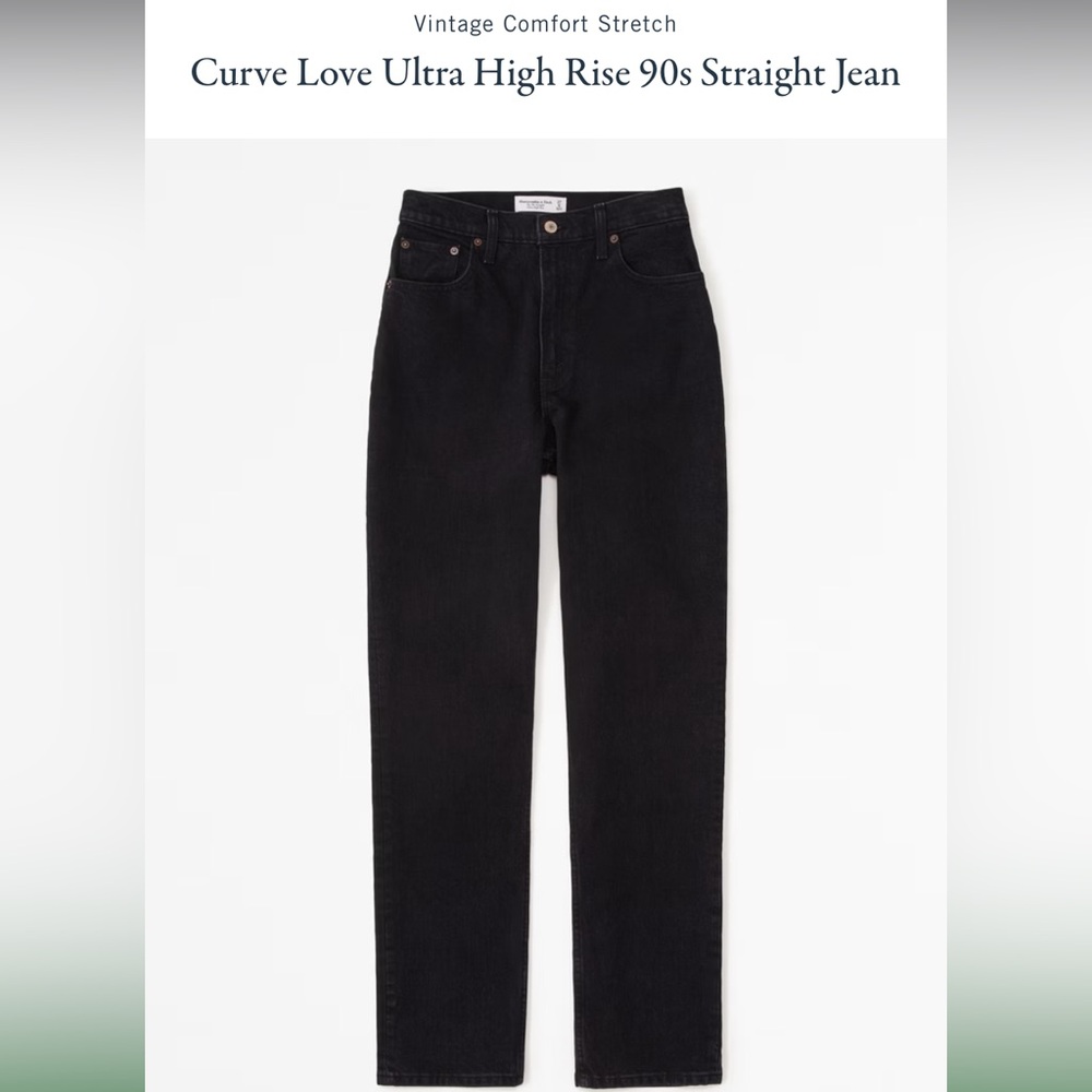 Abercrombie Curve Love Ultra High Rise 90s Straight Jean
